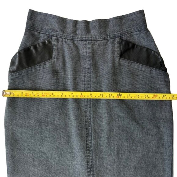 Vintage (80s) Guess By Georges Marciano long pencil denim skirt - Picture 7 of 16